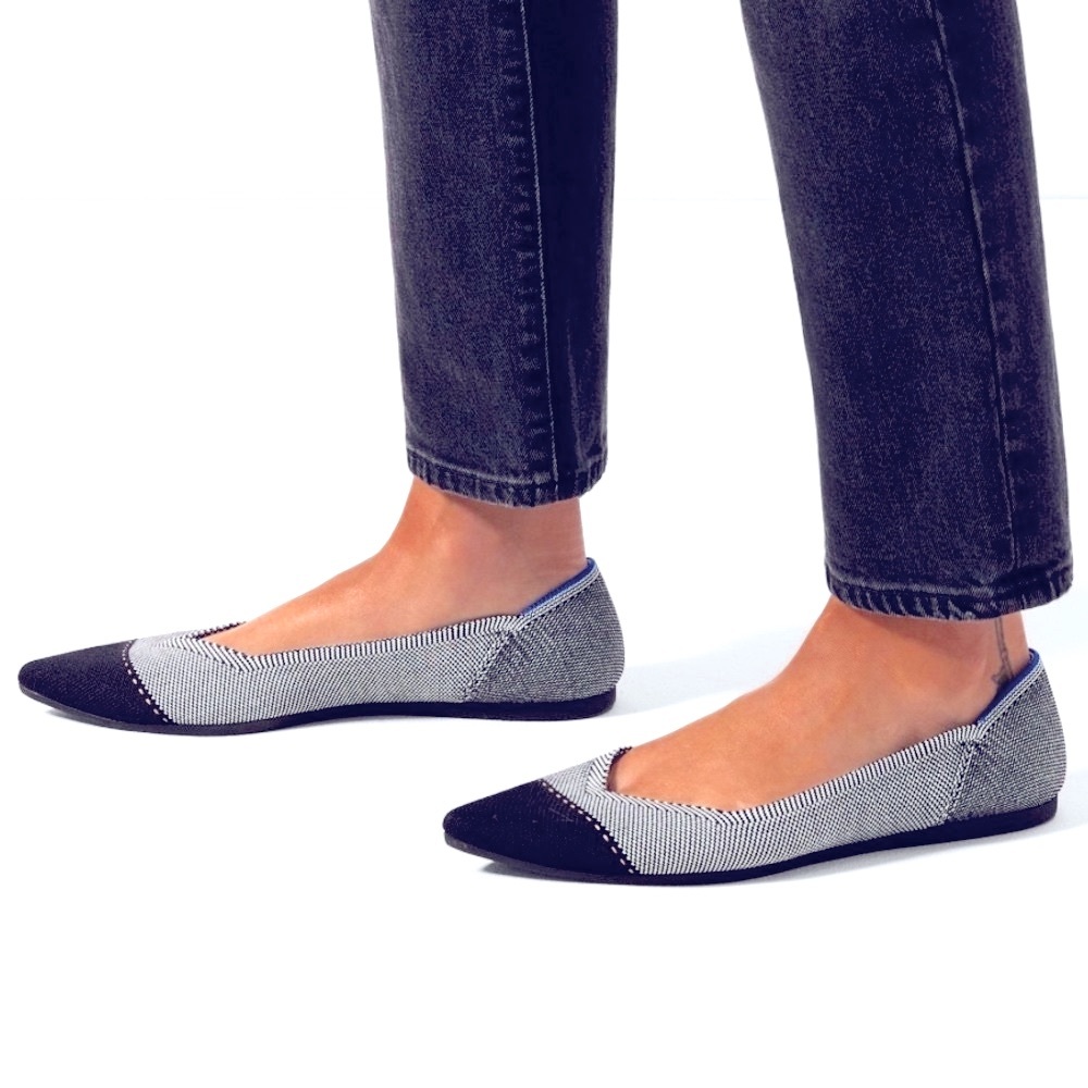 NWOT Rothy’s Women's Flats in Grey Mist pointy toe size 8 - Picture 11 of 12